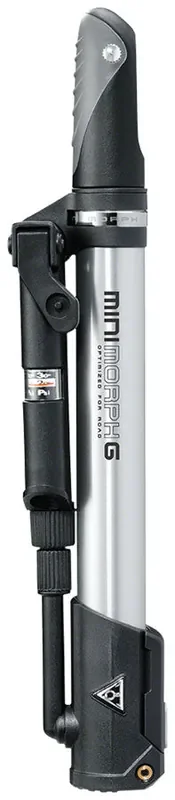 Topeak Mini Morph G PV/SV 160psi Silver Fold Out Foot Pad