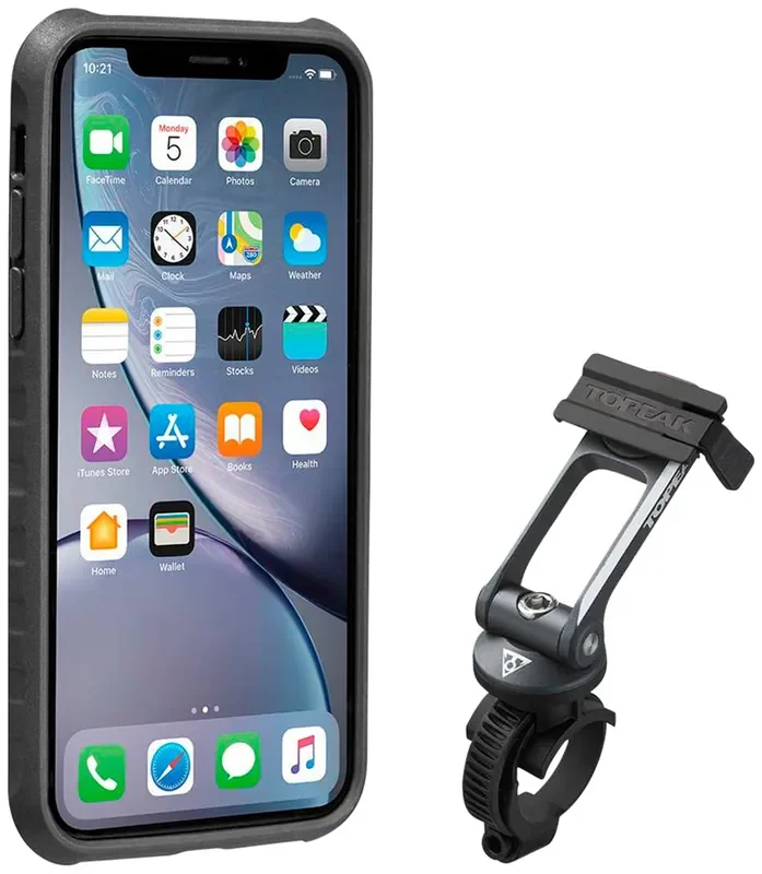 Topeak Ridecase with Mount – Fits iPhone XR, Black/Gray