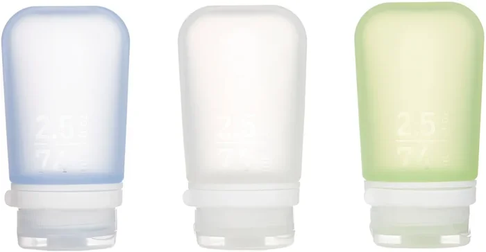 Travel in Style with Humangear Gotoob+ 3-Pack Medium Clear/Green/Blue Travel Containers