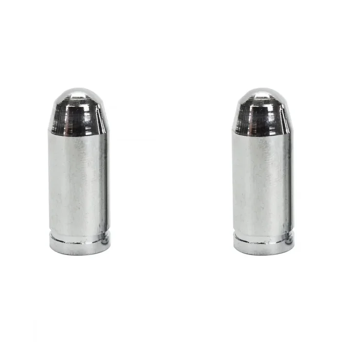 Trik Topz Valve Caps Bullet Chrome SV Intended For Use With Schrader Valves