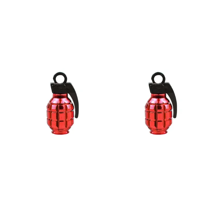 Trik Topz Valve Caps Grenade Red SV