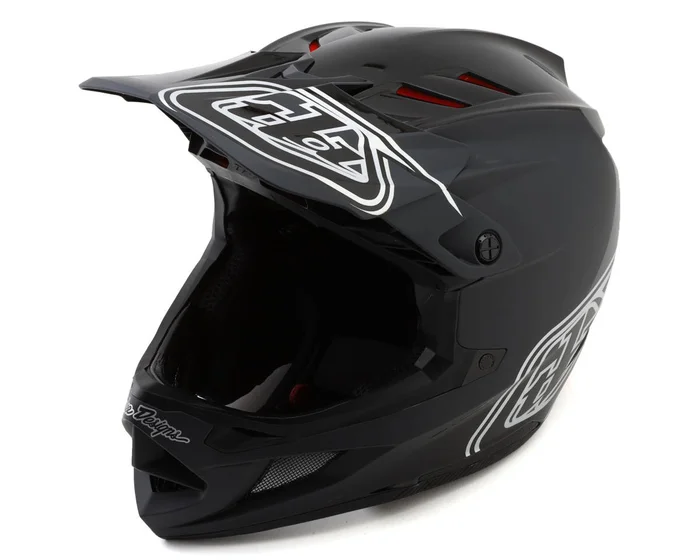Troy Lee Designs D4 Polyacrylite Full Face Helmet (Shadow Black) (M) (w/MIPS)