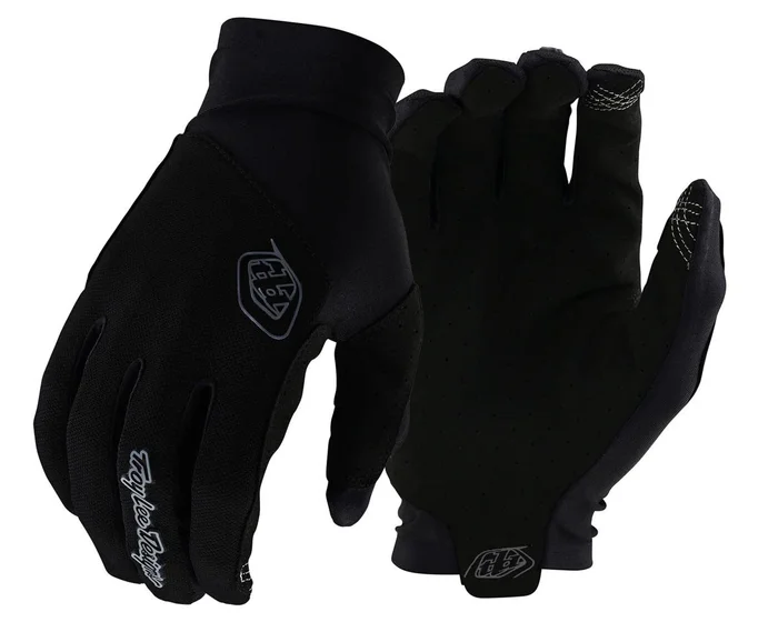 Troy Lee Designs Flowline Long Finger Gloves (Mono Black) (M)