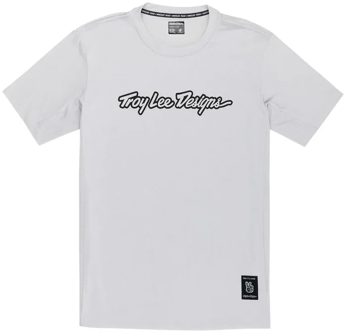 Troy Lee Designs Skyline Short Sleeve Ride Tee – Signature Mist, Medium