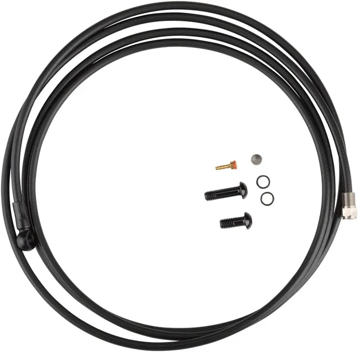 TRP Disc Brake Banjo Hose Kit – 2000 x 5.0mm, Black