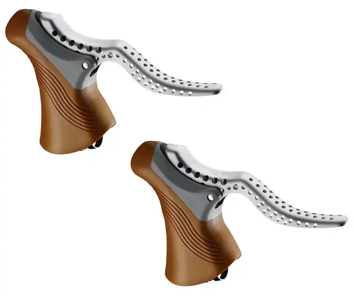 TRP RRL-SR Ultralight Non-Integrated Brake Lever SS Fixed Pair Gum on Silver