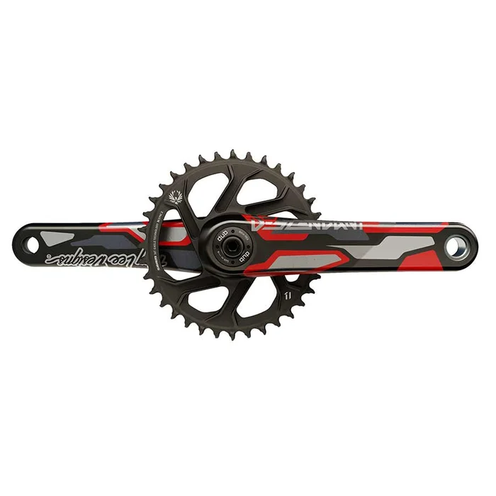 TruVativ Truvativ Descendant CoLab DH DUB Crankset Spindle: 28.99mm 32 DUB 165mm Red Boost