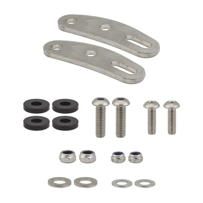 Tubus Foot Extension Set Silver For Cargo, Logo, Cosmo, Fly, Locc, And Vega
