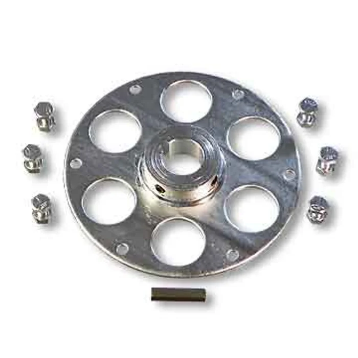 Uni-Hub, Steel, Zinc Plated, 1-1/4″ Bore, 1/4″ Keyway Plus Hardware Kit