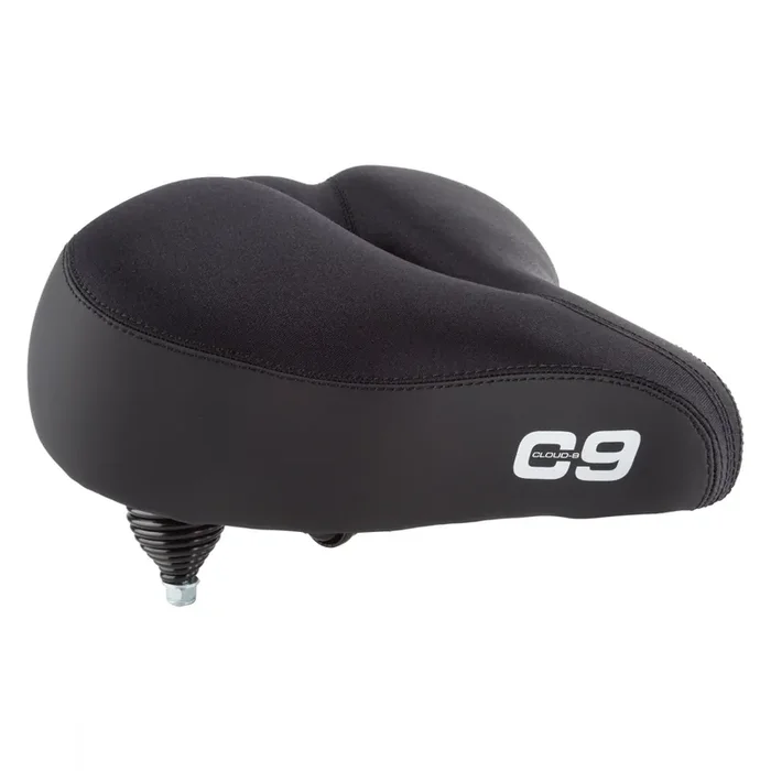 Unisex Cruiser Bicycle Seats with Coil Spring Suspension, Vented Comfort Design & Premium Lycra or Vinyl Covers Bike Seat Comfort