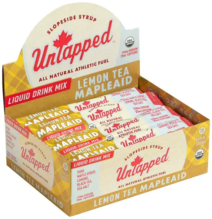 UnTapped Mapleaid Drink Mix – Lemon Tea Liquid Concentrate Box of 20 Single