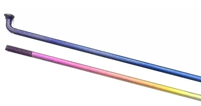 USA BRAND TITANIUM SPOKE FOR 18″ WHEELS (RAINBOW)