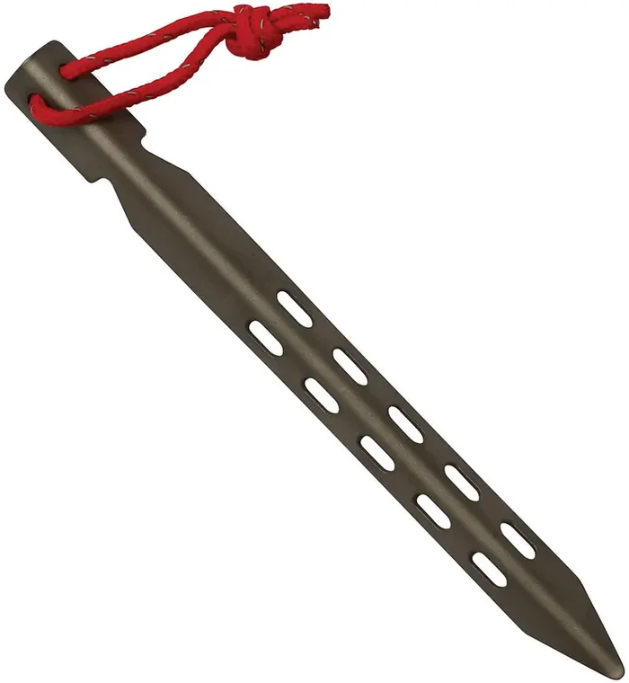 Vargo Titanium Ascent Stake Set – Lightweight, Durable Tent Stakes for Multi-Season Camping & Backpacking, Snow & Soil Hold, 6-12 Pack