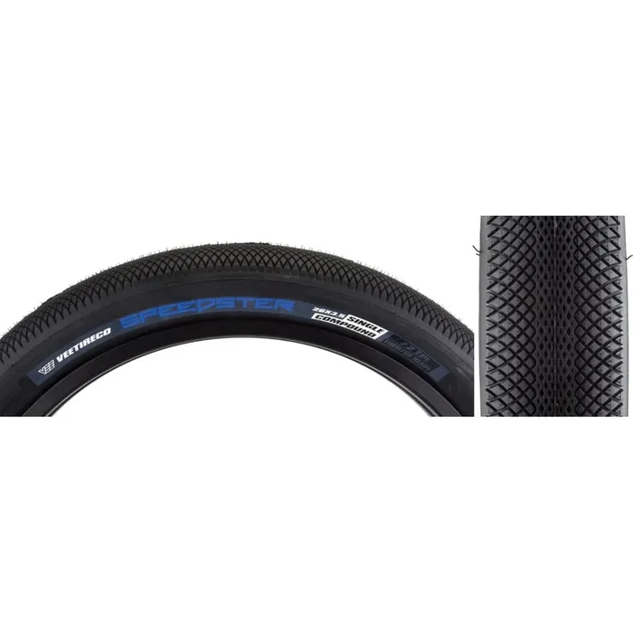 Vee Tire & Rubber Speedster 26×3.5 Clincher Fold TPI 20 Black/Black Reflective B31610