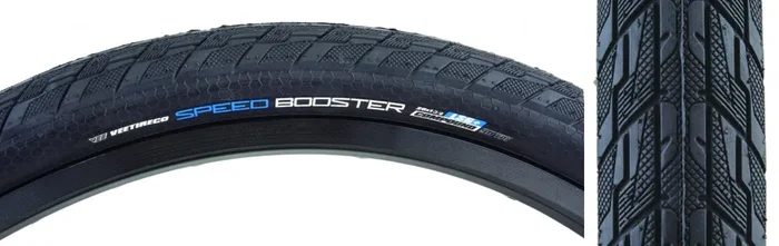 Vee Tire Co. Speed Booster Tire – 20 x 1 3/8, Clincher, Folding, Black, 90tpi B41106