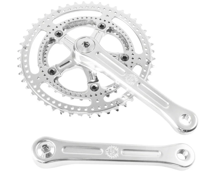 Velo Orange Grand Cru Drillium Cranks (Polished) (8-10 Speed) (Square Taper) (170mm) (48/34T)