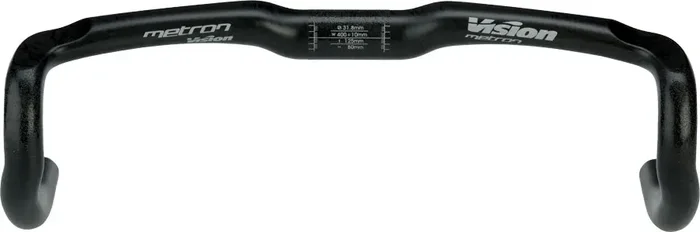 Vision Metron 4D Drop Handlebar Carbon Fiber31.8mm42cmBlack2 °outward bend