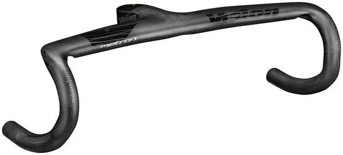 Vision Metron 5D ACR EVO Drop Handlebar, 38cm Width, 90mm Stem Length, -6° Angle, Integrated Carbon Design – Black