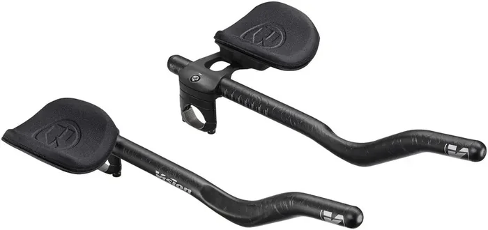 Vision TriMax Carbon Clip-ons, 210–360mm Extension Range, JS-Bend Shape, Aero Bar Add-on – Carbon