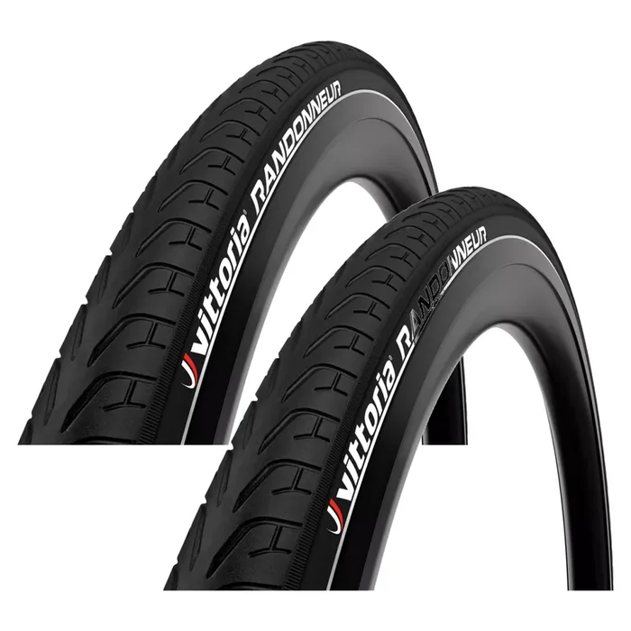Vittoria Randonneur Reflective 27.5×2.0 Bike Tires Touring, Commuting, E-Bike Ready, Puncture-Resistant 111344B554111TG