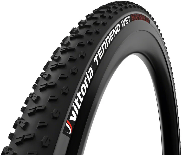 Vittoria Terreno WET G2.0 Gravel Bike Tire – 700 x 38, Tubeless, Folding ,Black/Anthracite, 120tpi