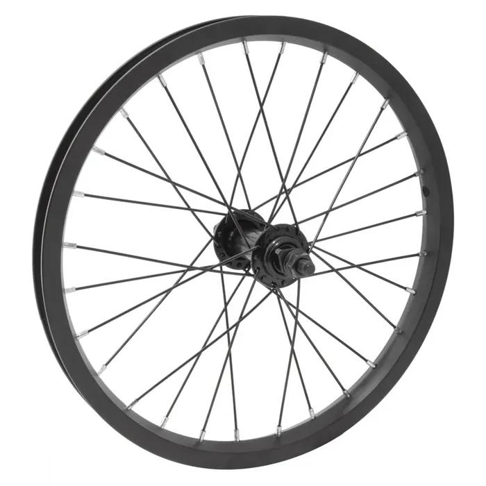 Wheel Master 16in Juvenile Alloy Front Wheel B/O 3/8inx100mm Rim Brake Black