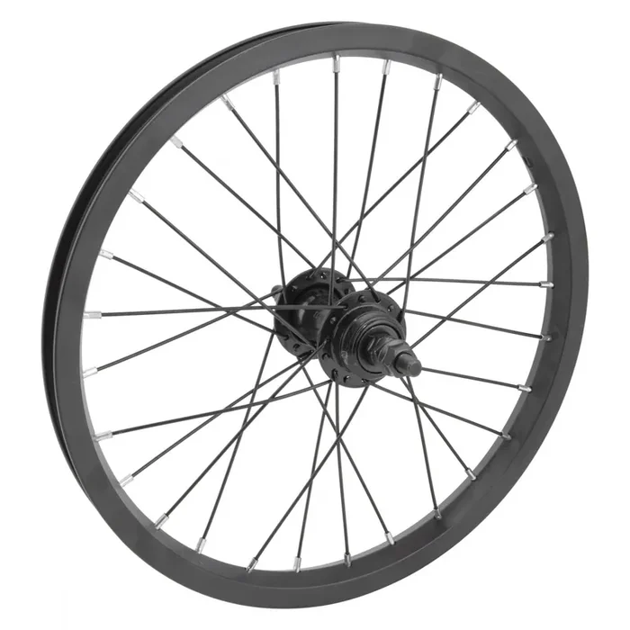 Wheel Master 16in Juvenile Alloy Rear Wheel B/O 3/8inx110mm Rim Brake Black