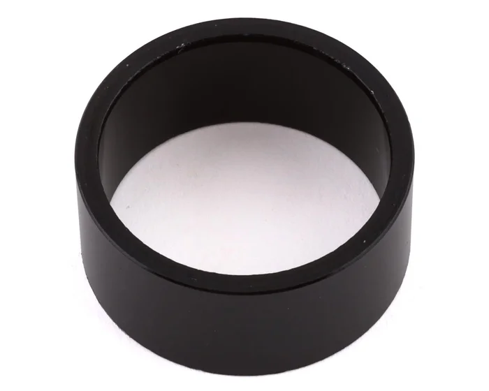 Wheels Manufacturing Aluminum Headset Spacer (Black) (1-1/8”) (15mm) (1 Pack)