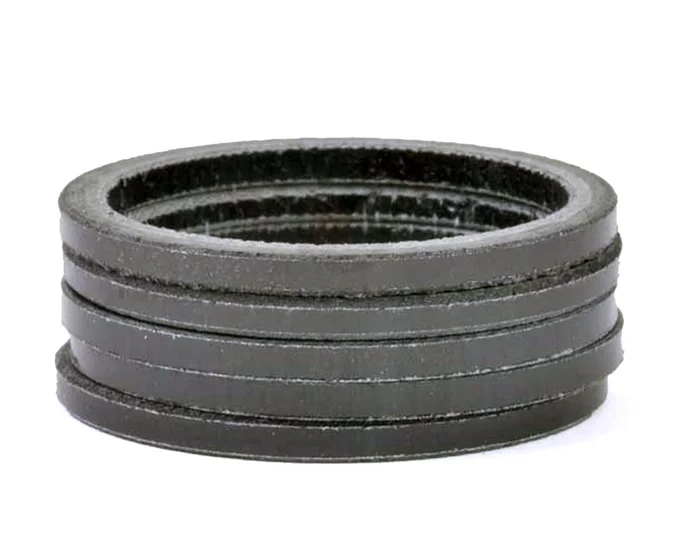 Wheels Manufacturing Carbon Headset Spacers (Gloss Black) (1-1/8″) (2.5mm) (5 Pack)