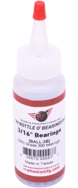 Wheels Manufacturing Wheels Manufacturing Grade 300 3/16″ Loose Ball Bearing: Bottle of 500