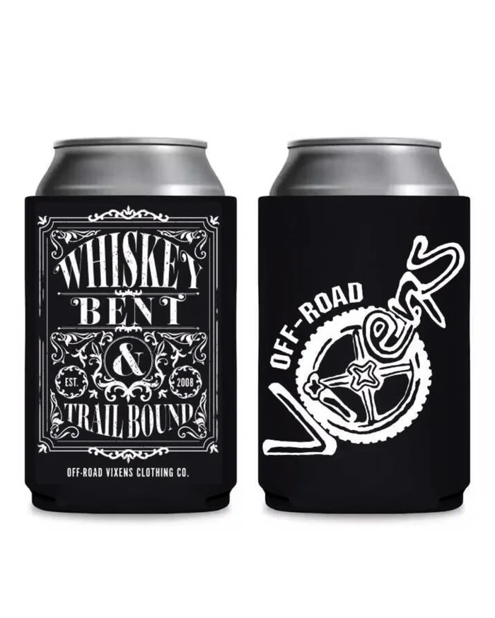 Whiskey Bent Can Koozie – Black
