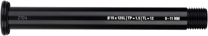 Whisky Parts Co. WHISKY No.9 Thru Bolt – 15mm 125mm P1.5 TL12 Black