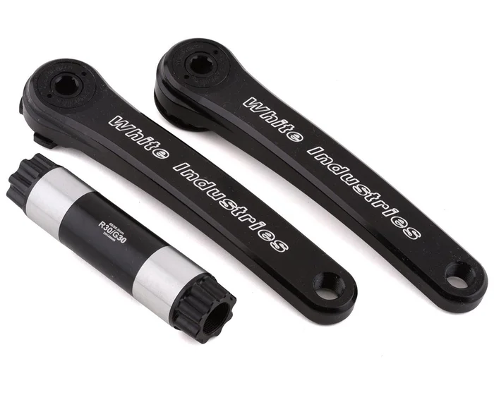 White Industries G30 Gravel Cranks (Black) (30mm Spindle) (172.5mm)