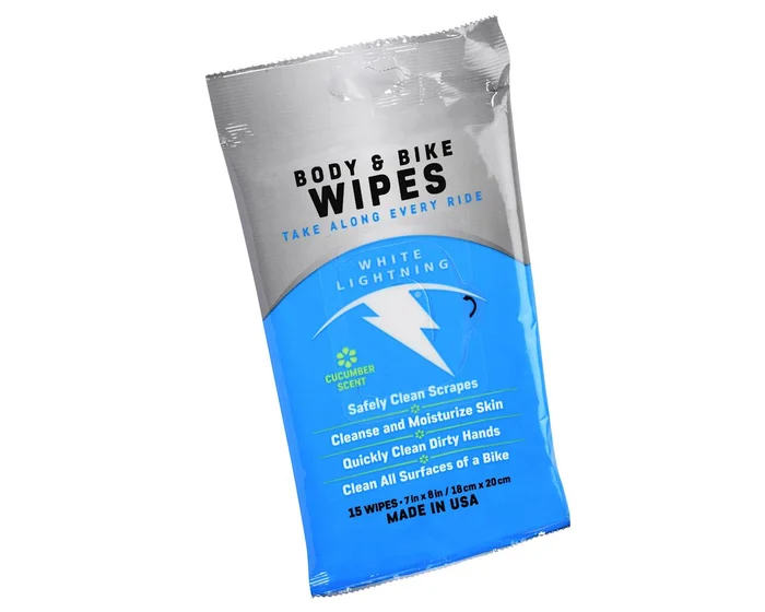 White Lightning Body & Bike Wipes