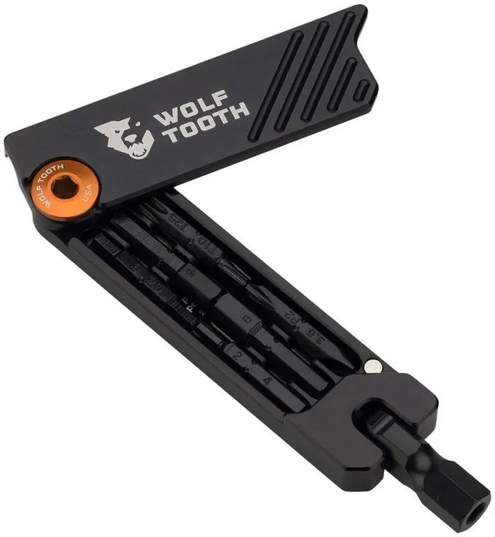 Wolf Tooth 6-Bit Hex Wrench – Multi-Tool, Orange ED-Coated Corrosion-Resistant