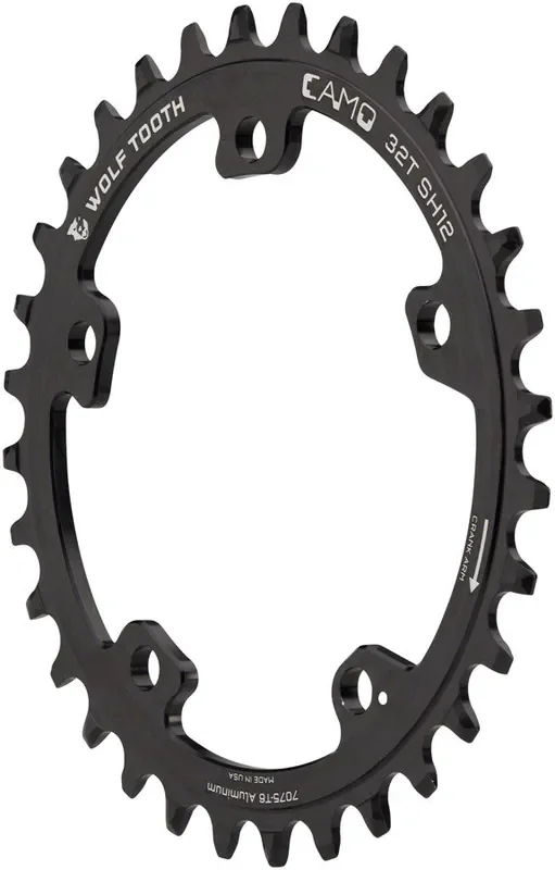 Wolf Tooth Chainring 30t CAMO Mount Requires 12-Speed Hyperglide+ Aluminum