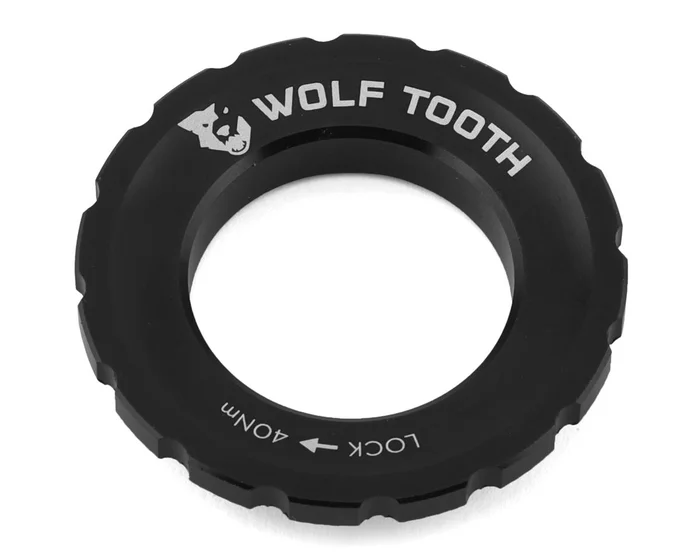 Wolf Tooth Components Centerlock Rotor Lockring (Black) (External Spline)