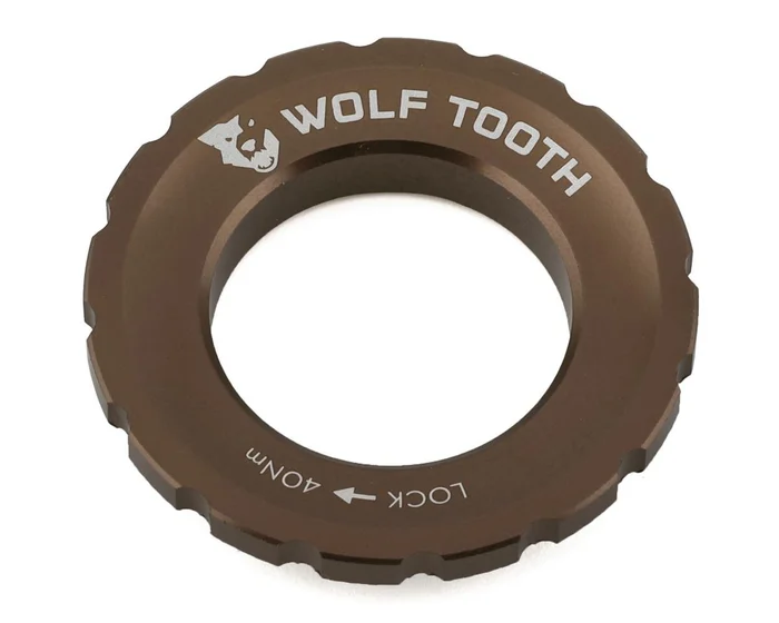 Wolf Tooth Components Centerlock Rotor Lockring (Espresso) (External Spline)