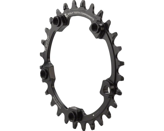Wolf Tooth Components Chainring (Black) (5-Bolt) (Drop-Stop A) (Single) (28T) (94mm BCD)