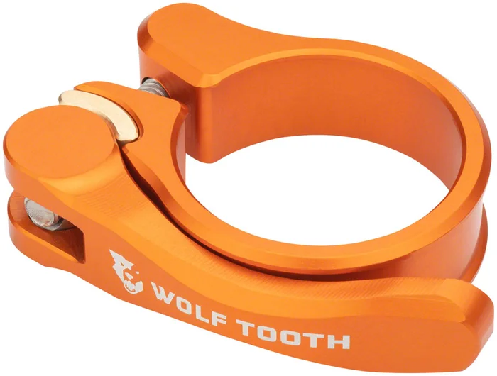 Wolf Tooth Components Quick Release Seatpost Clamp – 29.8mm Orange