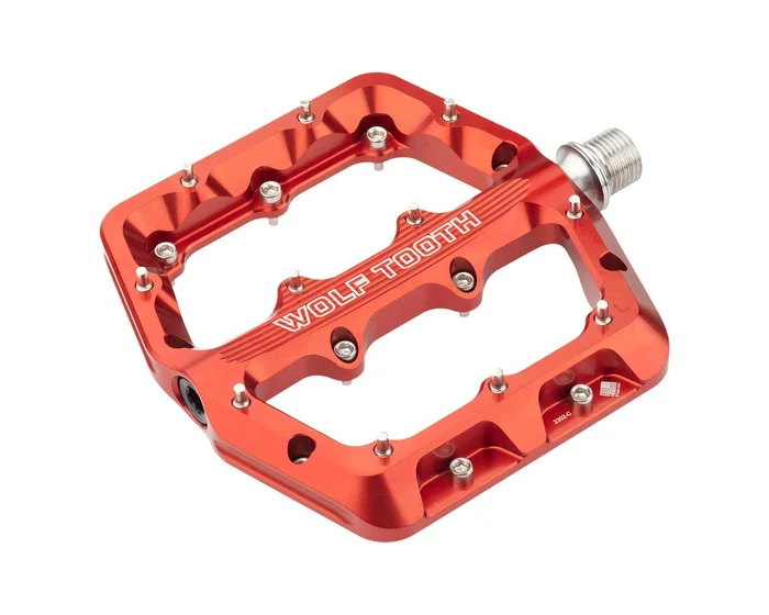 Wolf Tooth Components Waveform Platform Pedals (Red) (S)