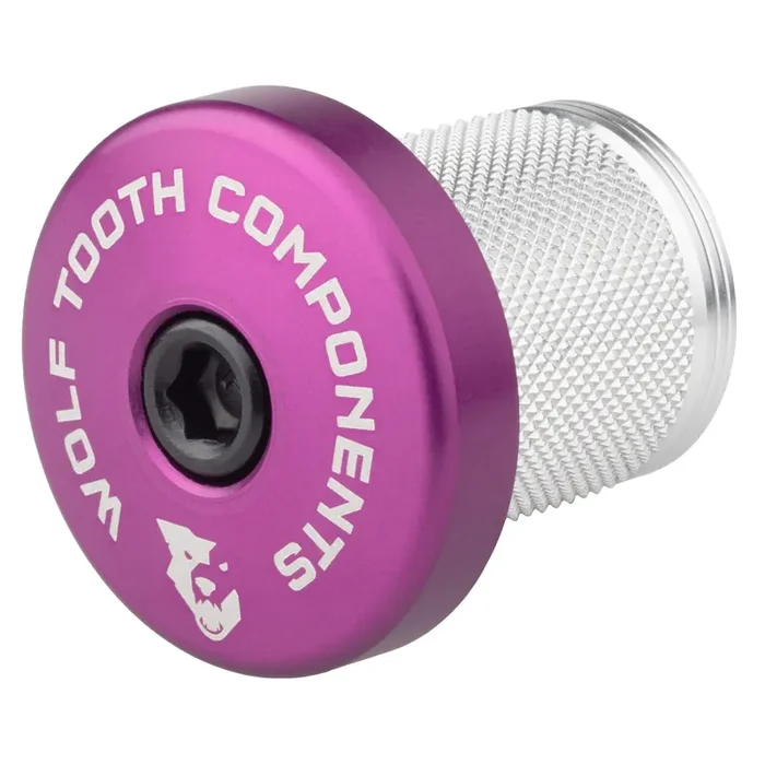 Wolf Tooth Compression Plug with Integrated Spacer Stem Cap, Purple