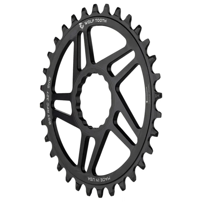 Wolf Tooth Direct Mount Chainring – 32t RaceFace/Easton CINCH Direct Mount Drop-Stop B For Boost Cranks 3mm Offset BLK