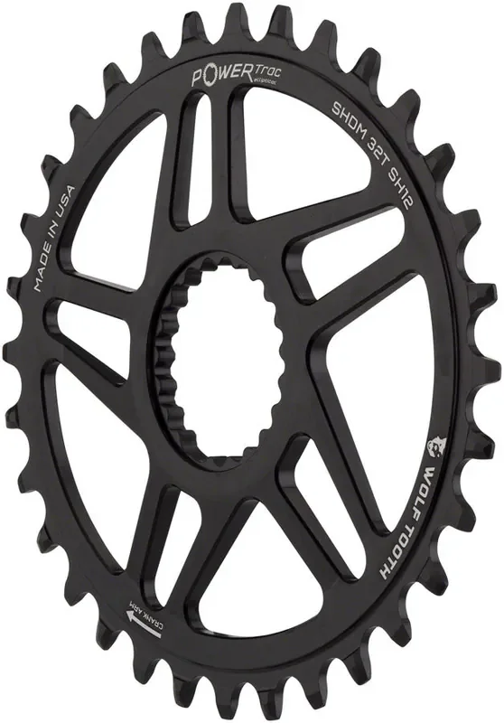 Wolf Tooth Elliptical Chainring 34t Shimano Direct Mount 12-Spd Hyperglide Alloy