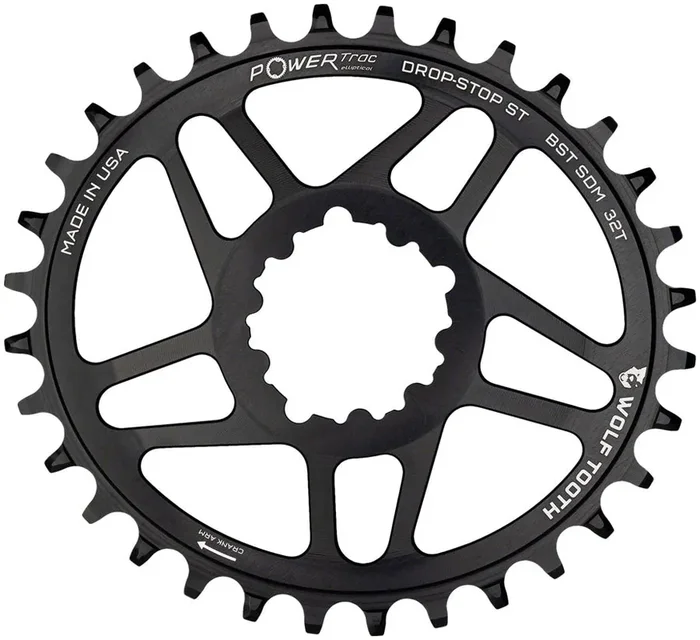 Wolf Tooth Elliptical Direct Mount Chainring – 30t, SRAM 3-Bolt DM, Drop-Stop ST, For SRAM Boost Cranks, Requires HG+