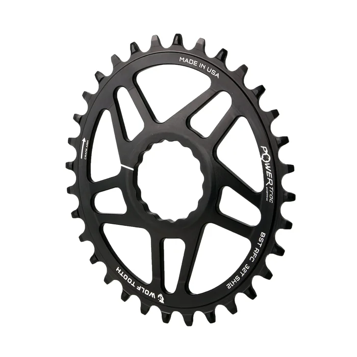 Wolf Tooth Elliptical Direct Mount Chainring – 32t RaceFace CINCH Boost Drop-Stop ST Shimano 12 Speed HG+ BLK
