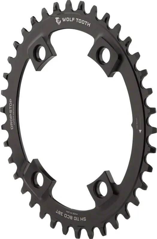 Wolf Tooth Elliptical Shimano Chainring 40t 110 BCD Asymmetric 4-Bolt Aluminum