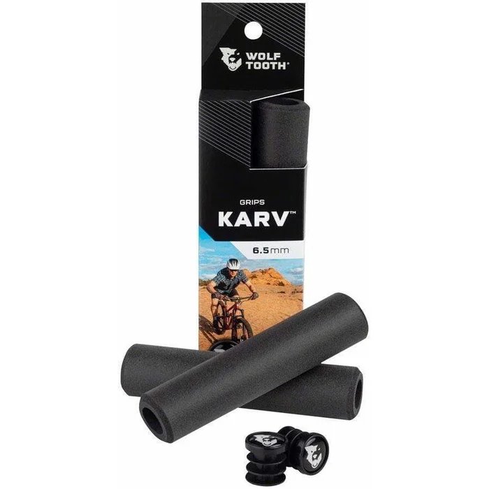Wolf Tooth Karv Bike Handlebar Grips – Black