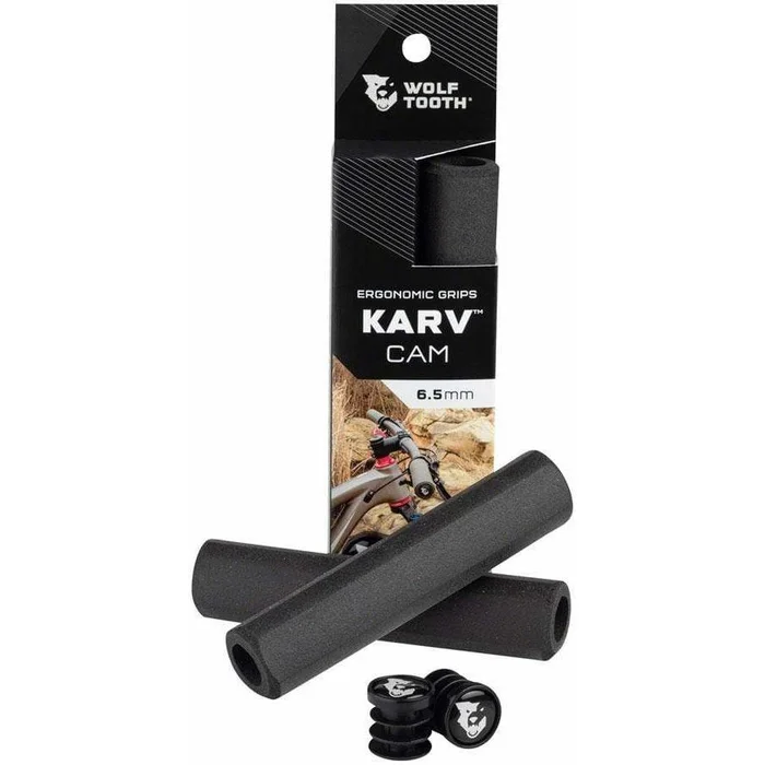 Wolf Tooth Karv Cam Bike Handlebar Grips – Black