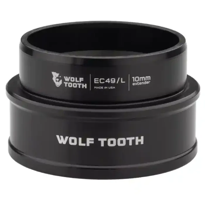 Wolf Tooth Lower Headset Cup Extender – EC49/40 Lower, 10mm, Aluminum, Blue